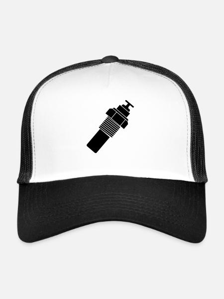 capteur température liquide - Casquette trucker  - blanc/noir - Devant