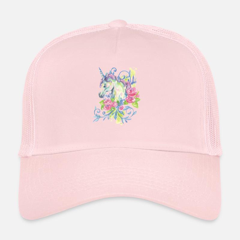 AQUARELLE DE LICORNE Casquette trucker 