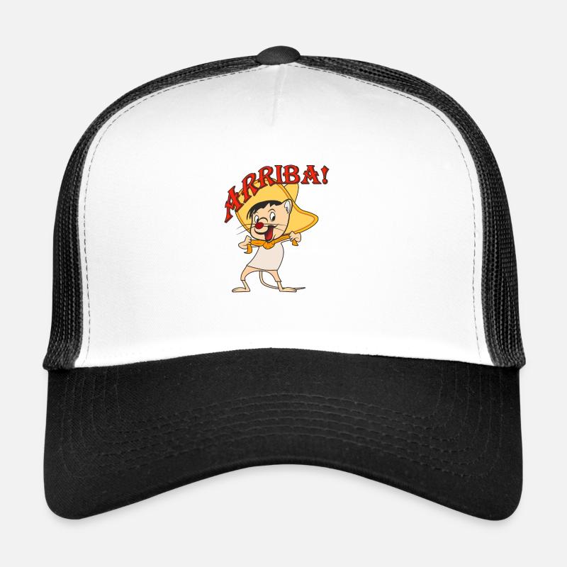 Maus Mexico ARRIBA - Trucker Cap - Weiß/Schwarz