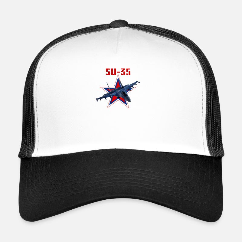 Russisches Jagdflugzug SU-35 Flanker Trucker Cap