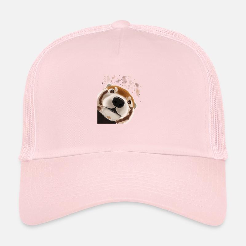 Curious Red Panda Trucker Cap