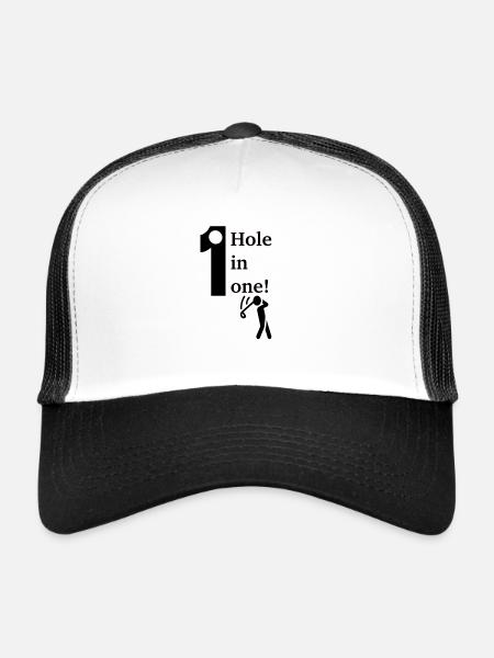 Hole in one! - Trucker Cap - white/black - Front