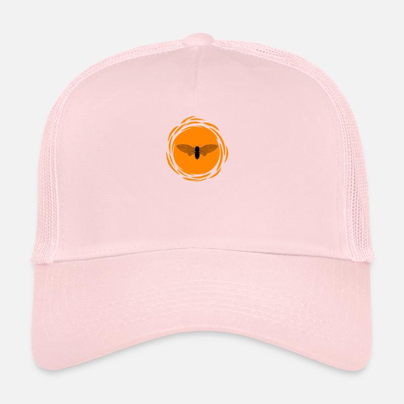 Cicada Graphic Art / Sun Silhouette Bugs Insectes Casquette trucker 