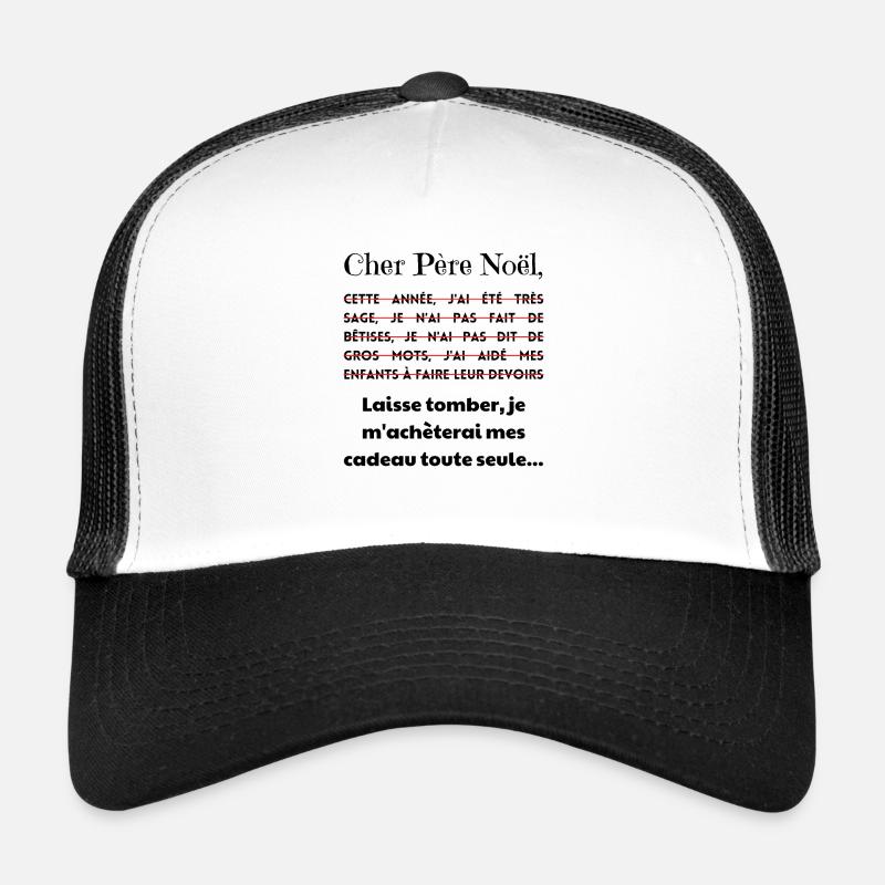 Cher Père Noël cadeaux Casquette trucker 