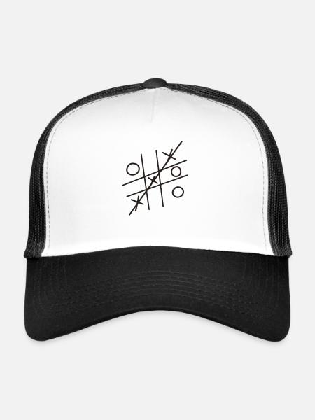 Tic Tac Toe - Trucker Cap - white/black - Front