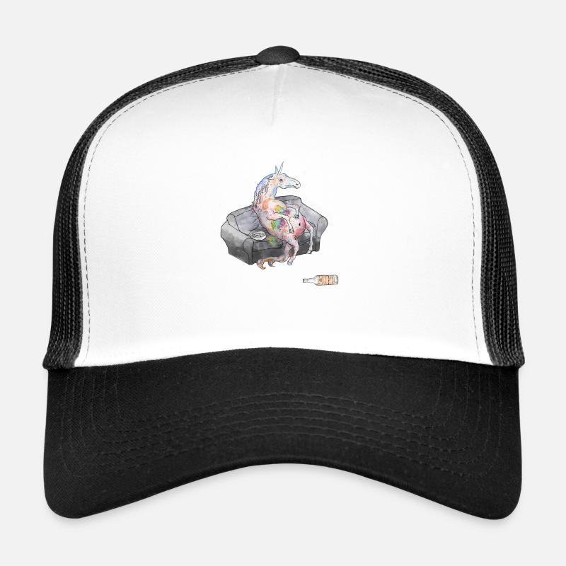 drunken unicorn Trucker Cap