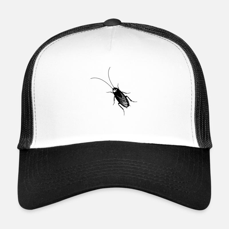 Kakerlake - Trucker Cap - Weiß/Schwarz