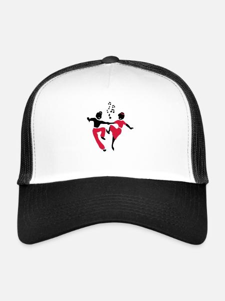 Dance by Patjila - Casquette trucker  - blanc/noir - Devant