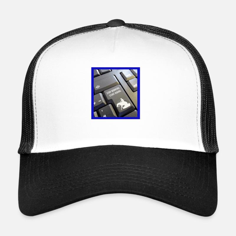 Stop working start riding Trucker Cap