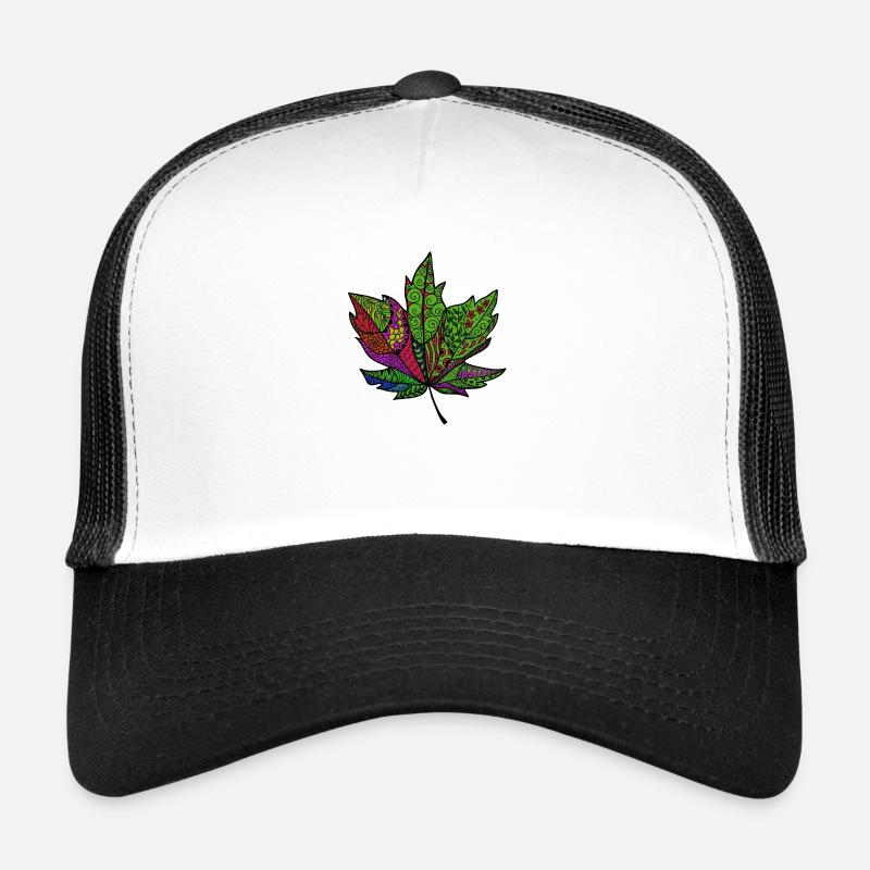 colorful leaf Trucker Cap