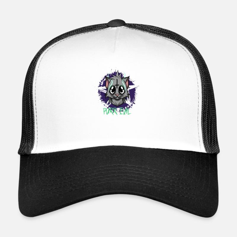 Purr Evil - Satanic Cat Pentagram Trucker Cap