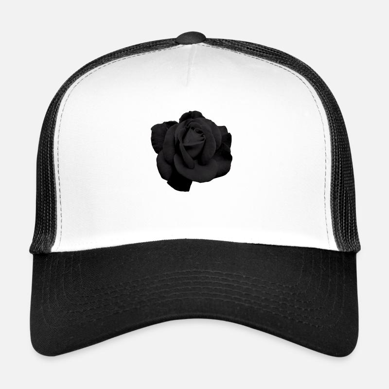 Black rose Trucker Cap