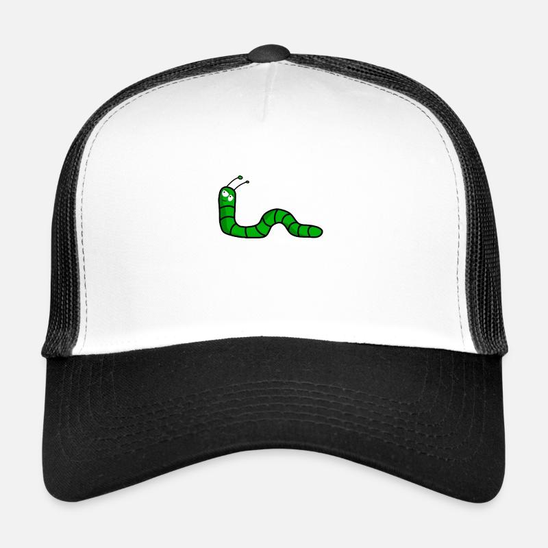 Raupe - Trucker Cap - Weiß/Schwarz