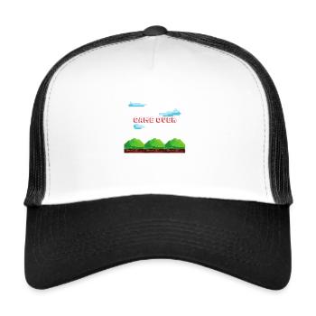 Game Over Gamer gambler - Trucker Cap - white/black - Front