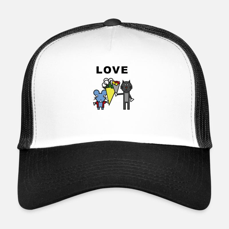 Katze Maus Liebe Geschenk Trucker Cap
