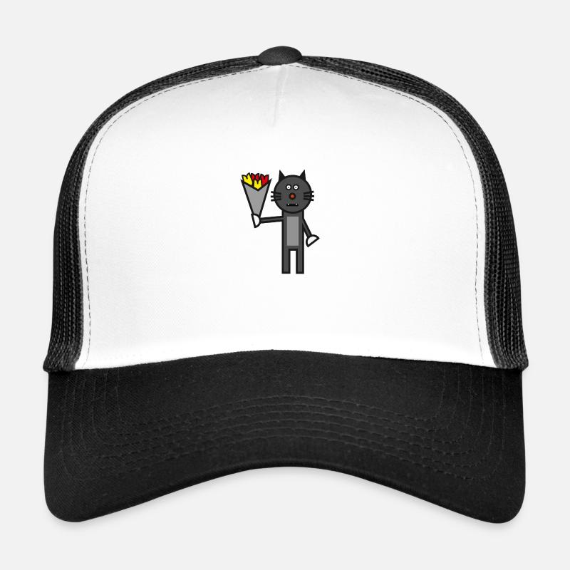 Cat cartoon bouquet gift Trucker Cap