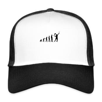 Tennis Evolution - Casquette trucker  - blanc/noir - Devant