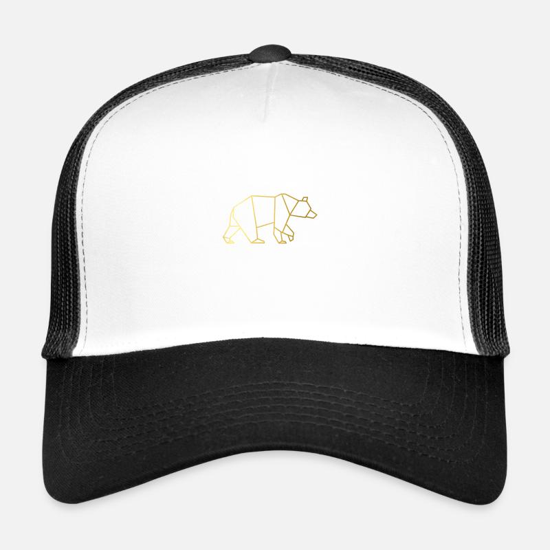 Refroidir la conception d'un ours. Conception de l'ours. Casquette trucker 