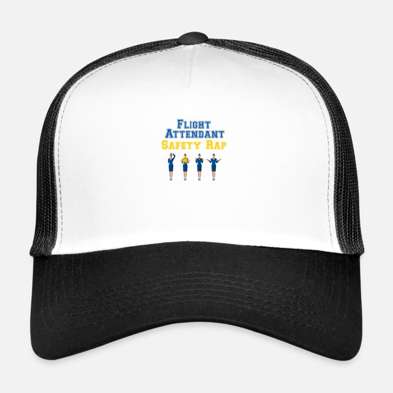 Flight Attendant Safety Rap - Flight Attendants Trucker Cap
