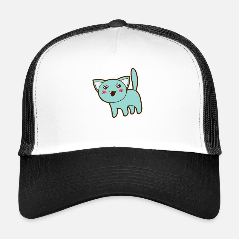 Chat d'halloween Casquette trucker 