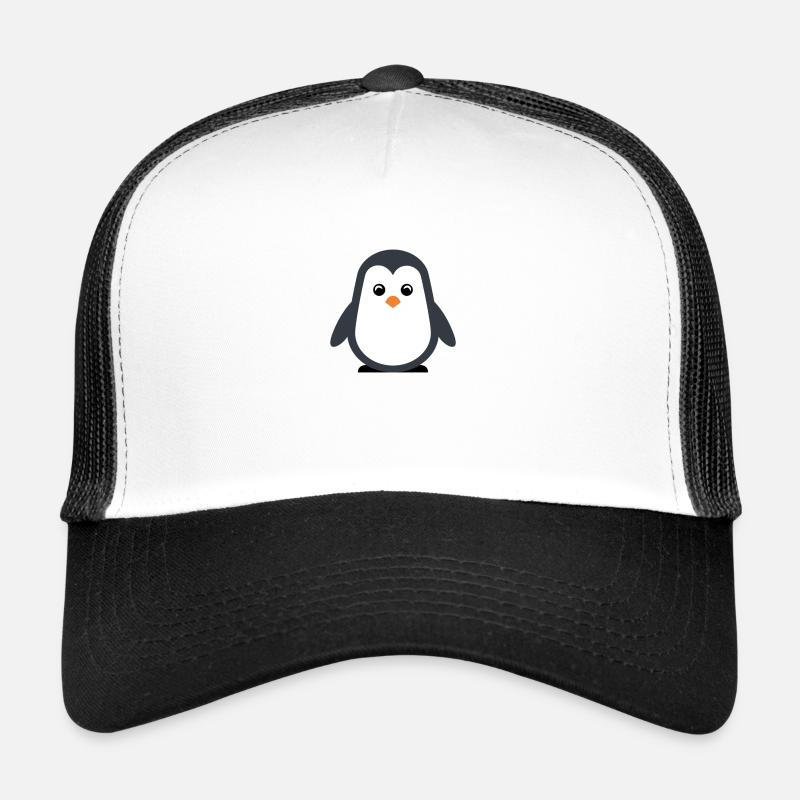 penguin - Trucker Cap - white/black