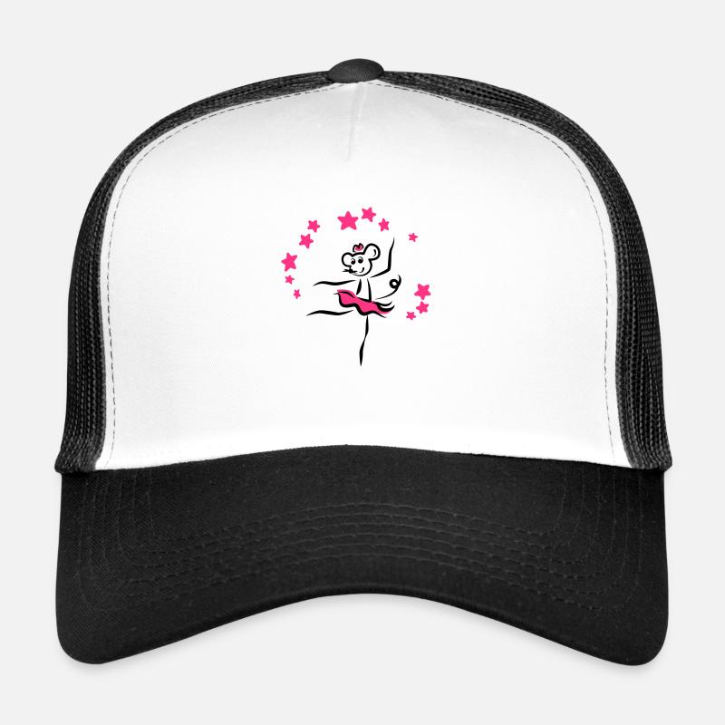 Tanzmaus | Tanzshirts - Trucker Cap - Weiß/Schwarz