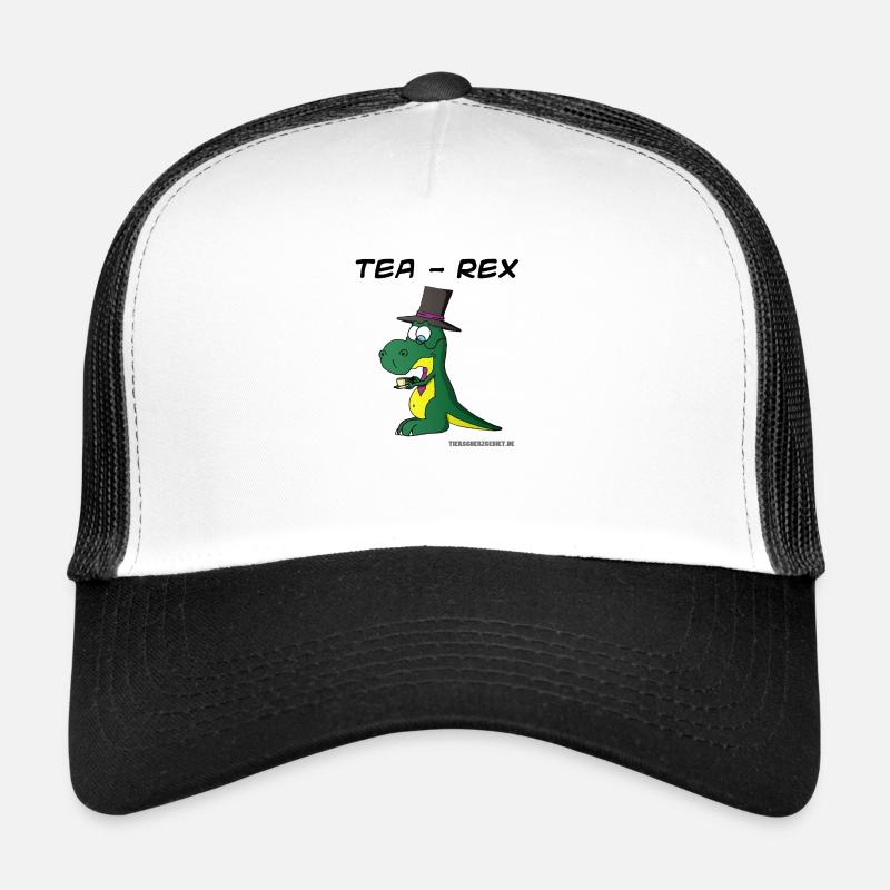 Tea-Rex - Trucker Cap - Weiß/Schwarz