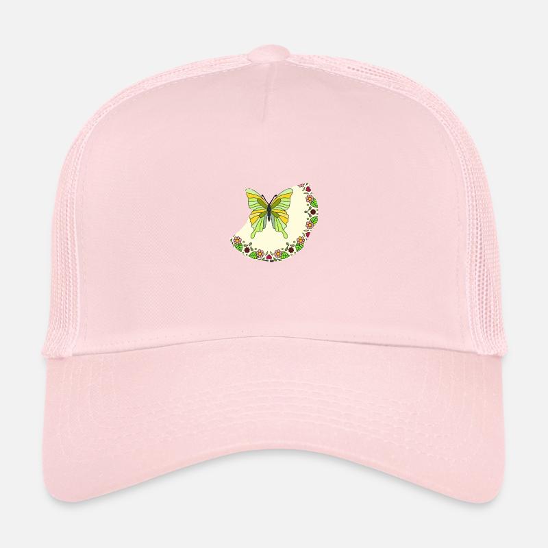 Schmetterling Blumen Trucker Cap