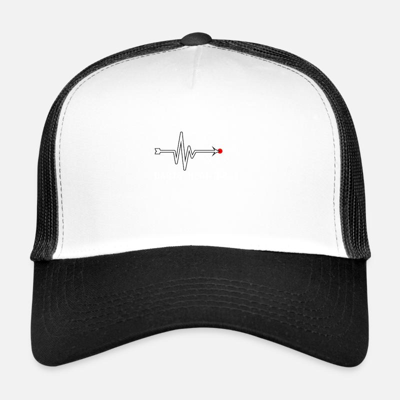 DARTS HEARTBEAT - Trucker Cap - Weiß/Schwarz