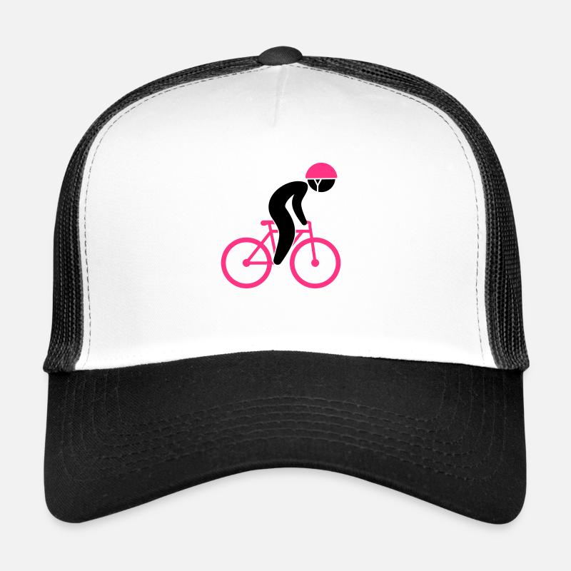 Un coureur cycliste sur son vélo Casquette trucker 