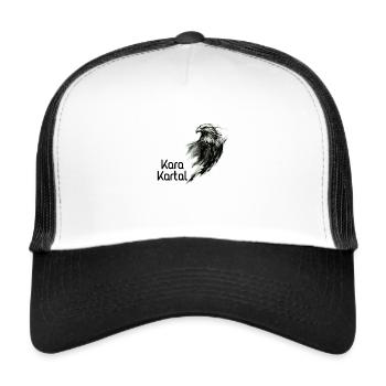 Kartal - Casquette trucker  - blanc/noir - Devant