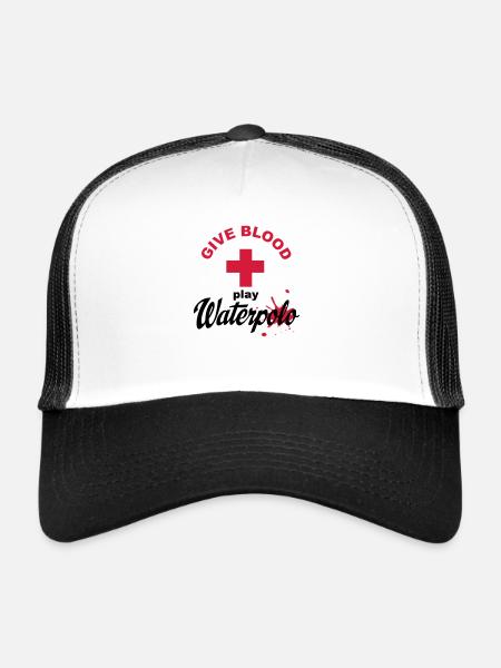 waterpolo - Trucker Cap - white/black - Front