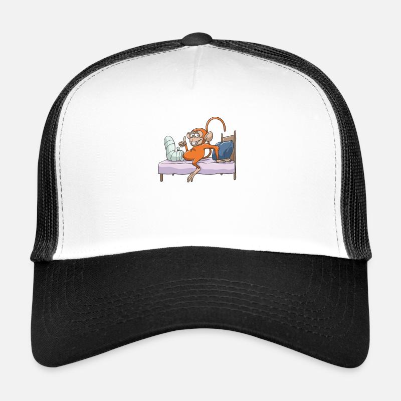 Broken leg accident hospital gift idea Trucker Cap
