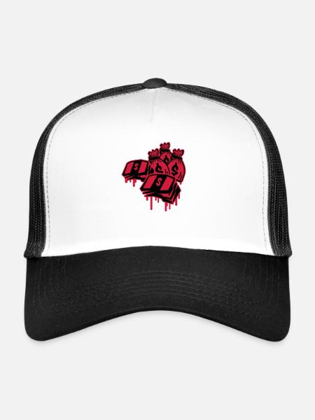 money_stacks_gm2 - Trucker Cap - white/black - Front