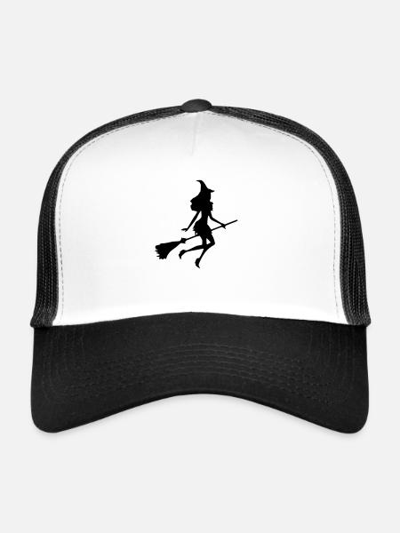 Witch - Trucker Cap - white/black