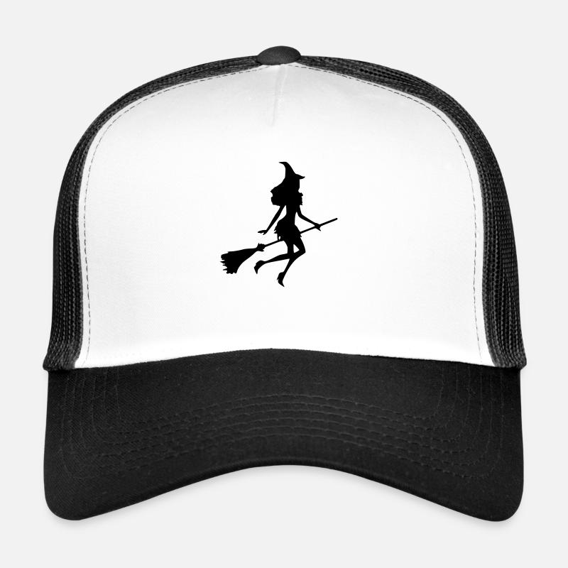 Witch - Trucker Cap - white/black