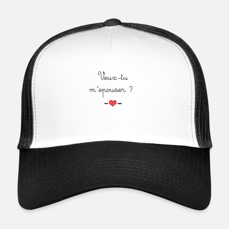 Veux-tu m'épouser? Casquette trucker 