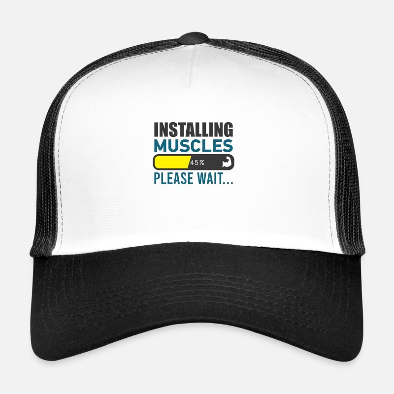 Installing Muscles Fitness Gym Workout Training Trucker Cap
