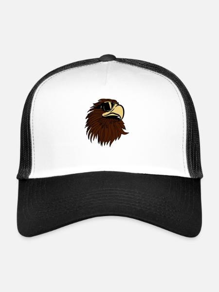 Aigle de cool lunettes de soleil tête Eagle - Trucker Cap - white/black - Front