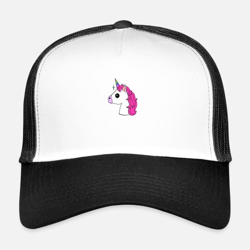 Licorne Licorne - Casquette trucker  - blanc/noir