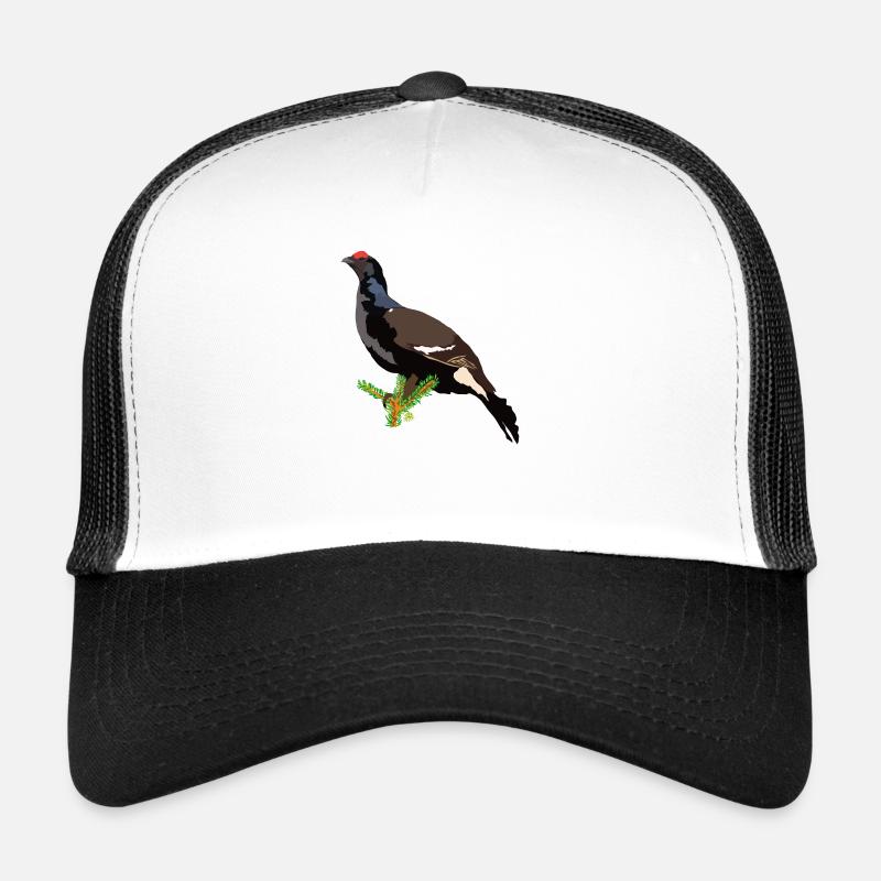 Birkhuhn - Trucker Cap - Weiß/Schwarz