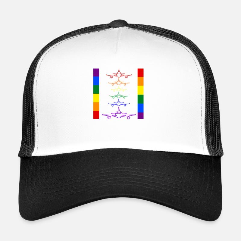 avions arc-en-ciel Casquette trucker 