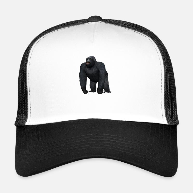 Gorilla in threatening pose Trucker Cap