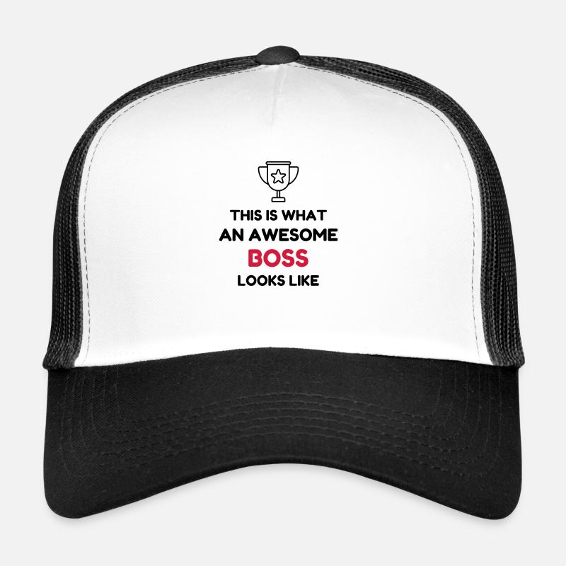 Manager / Chef / Arbeit / Job - Trucker Cap - Weiß/Schwarz