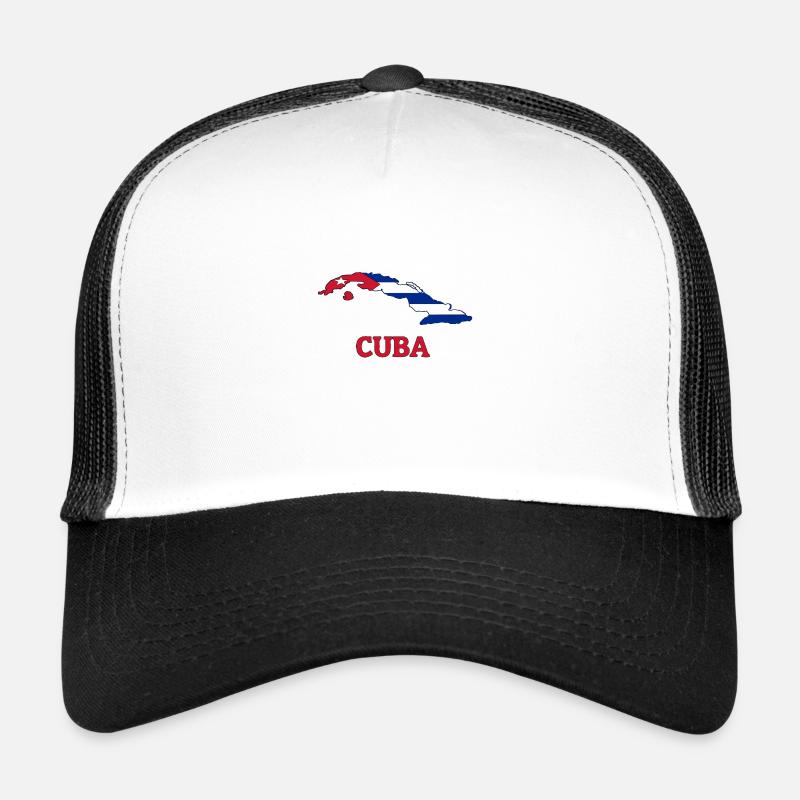 Cuba - Casquette trucker  - blanc/noir
