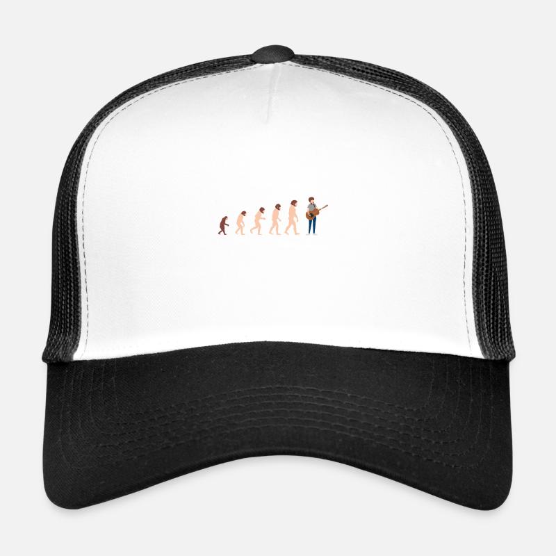 Evolution Gitarrist Lustige Geschenkidee Trucker Cap