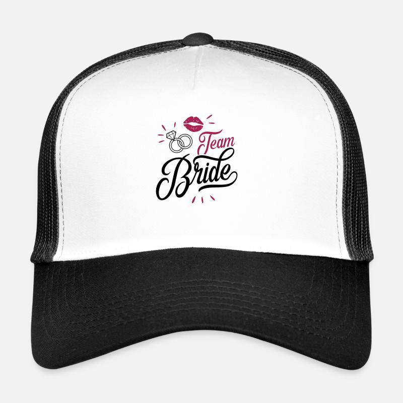 bride team - Trucker Cap - Weiß/Schwarz