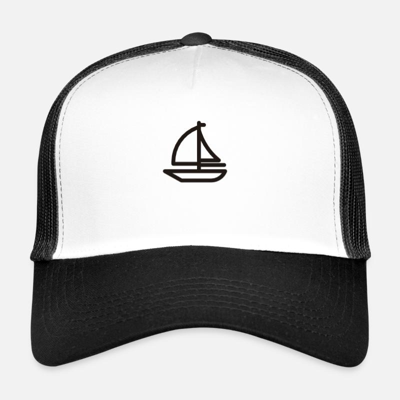 Boot - Trucker Cap - Weiß/Schwarz
