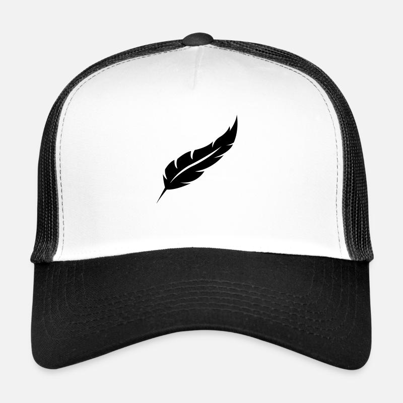 feder - Trucker Cap - Weiß/Schwarz