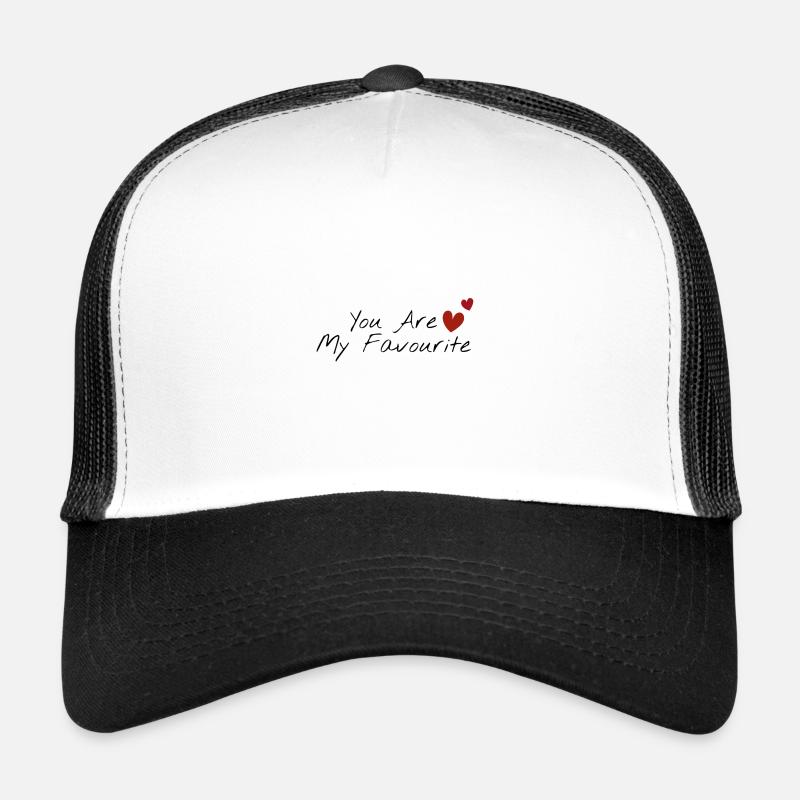 Mon noir préféré - Casquette trucker  - blanc/noir